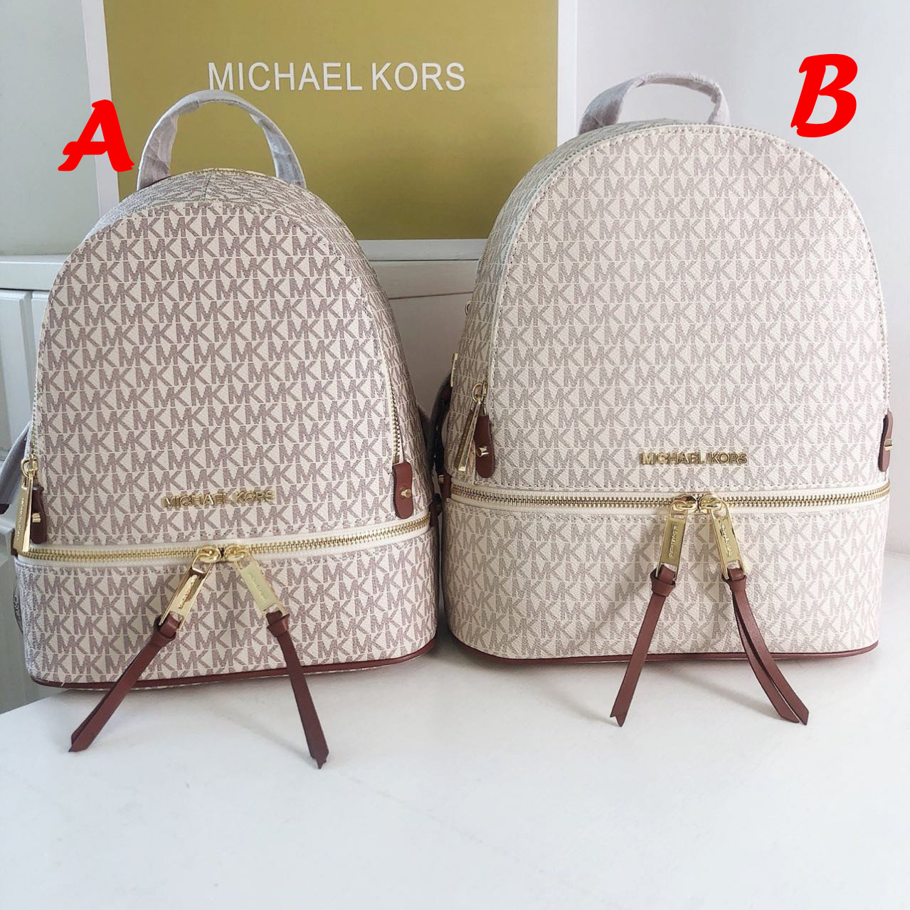 Michael Kors Rhea Logo Backpack 25 30 13cm 26 32 13cm